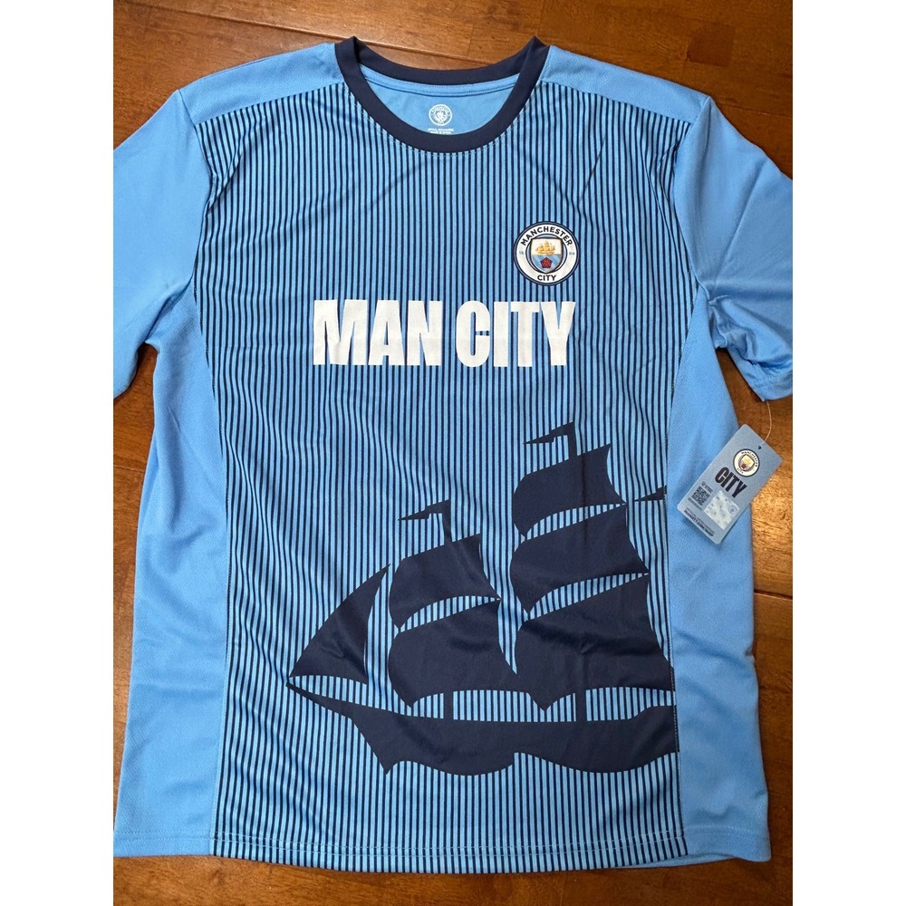 Men's Light Blue Graphic Jersey